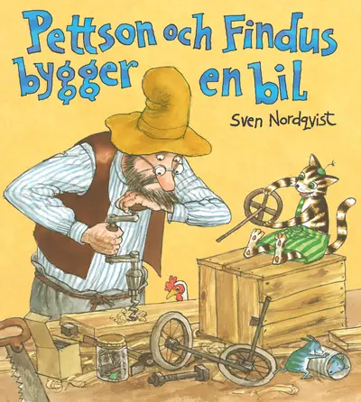 Pettson och Findus bygger en bil är en engagerande barnbok om bilar